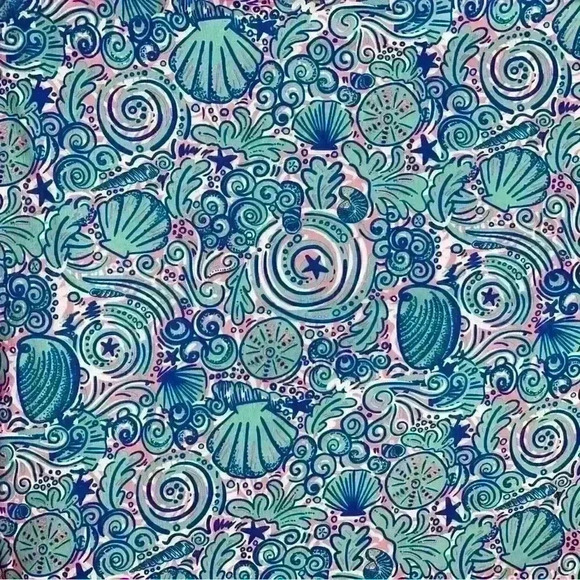 Simply Southern Seashell Cold Shoulder Swing Dress Large - Picture 2 of 6